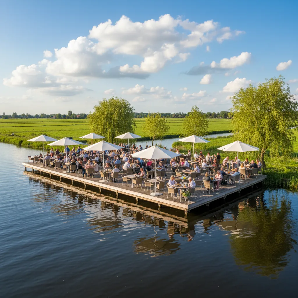 Terras van Tijsterman aan de Nieuwkoopse Plassen