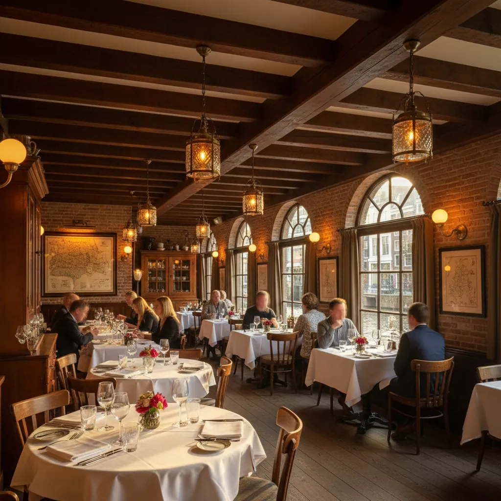 Het warme interieur van Restaurant Tijsterman